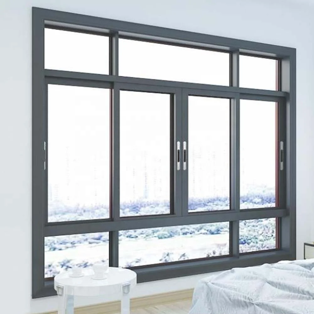 China customized double glazed ultra narrow frame balcony window casement house windows aluminum frame doors and windows