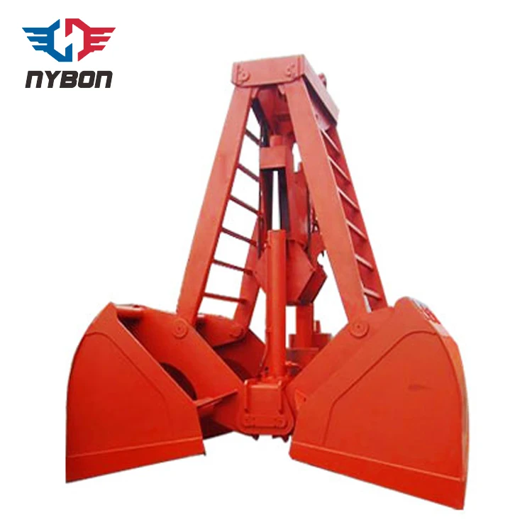 Rope Mechanical Clamshell Grab Bucket for Bulk Cargo Crane