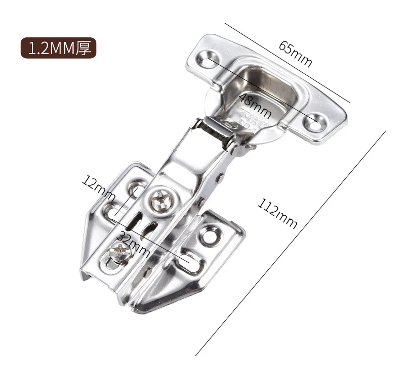 High Quality Kitchen Cabinet Spring Stainless Steel Concealed Folding Self Closing Hinge Hydraulic