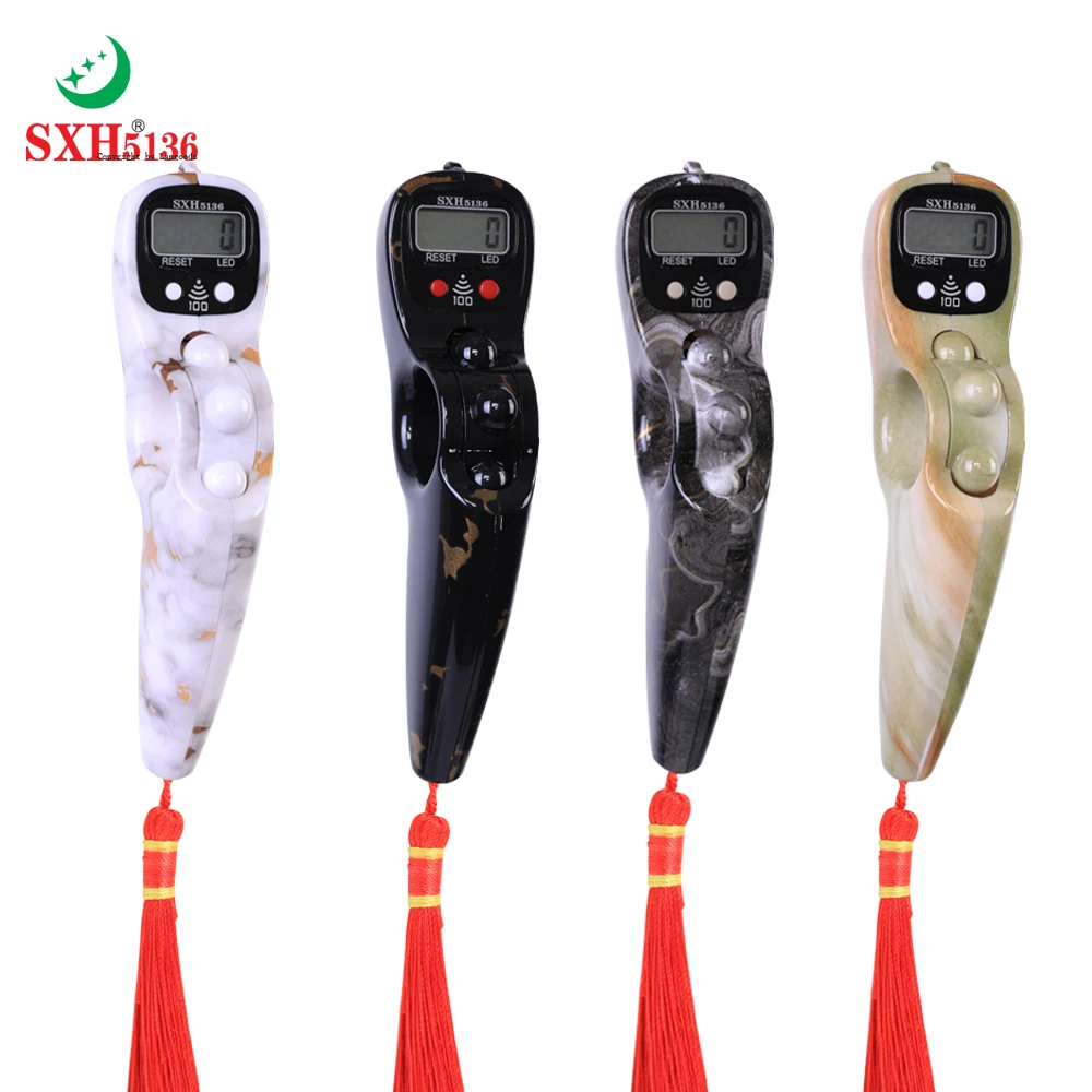 SXH5136 Factory Wholesale Electronics Digital Tally Counter With Beep Sound LED Light Prayer Digital Tasbeeh Beads Rosary