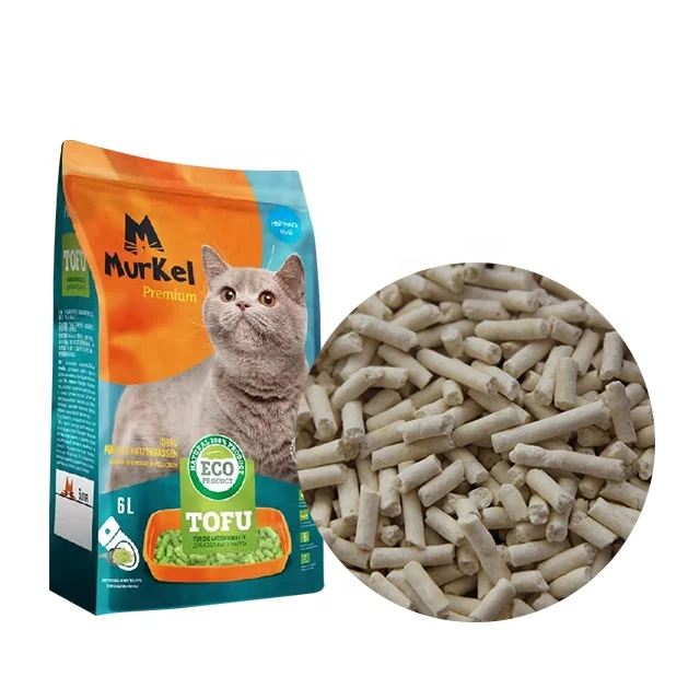 Wholesale cheap OEM clumping cat tofu litter eco friendly cat litter china pet supplies cat litter