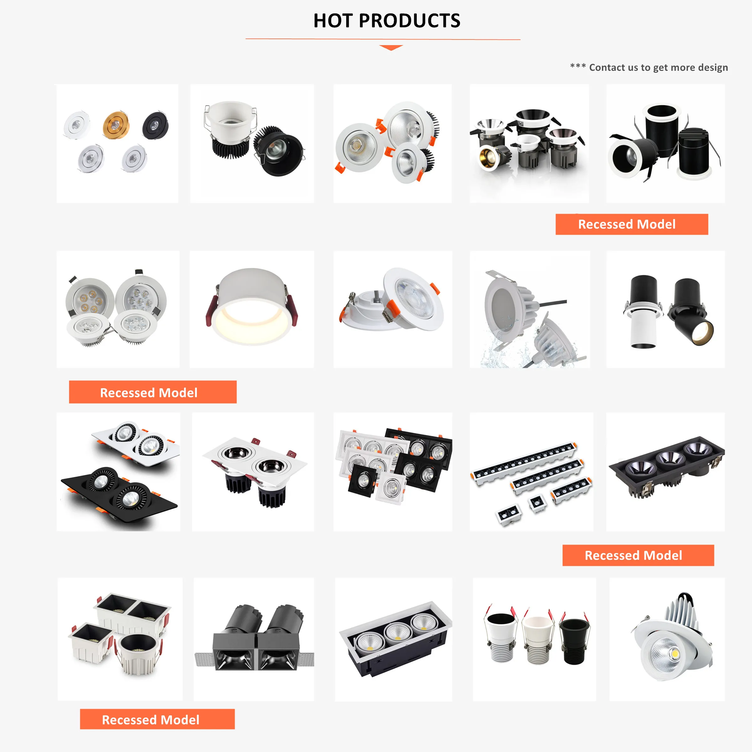 White Black Foldable Ceiling Spotlight 7W 10W 12W 15W Surface Mounted LED Downlight