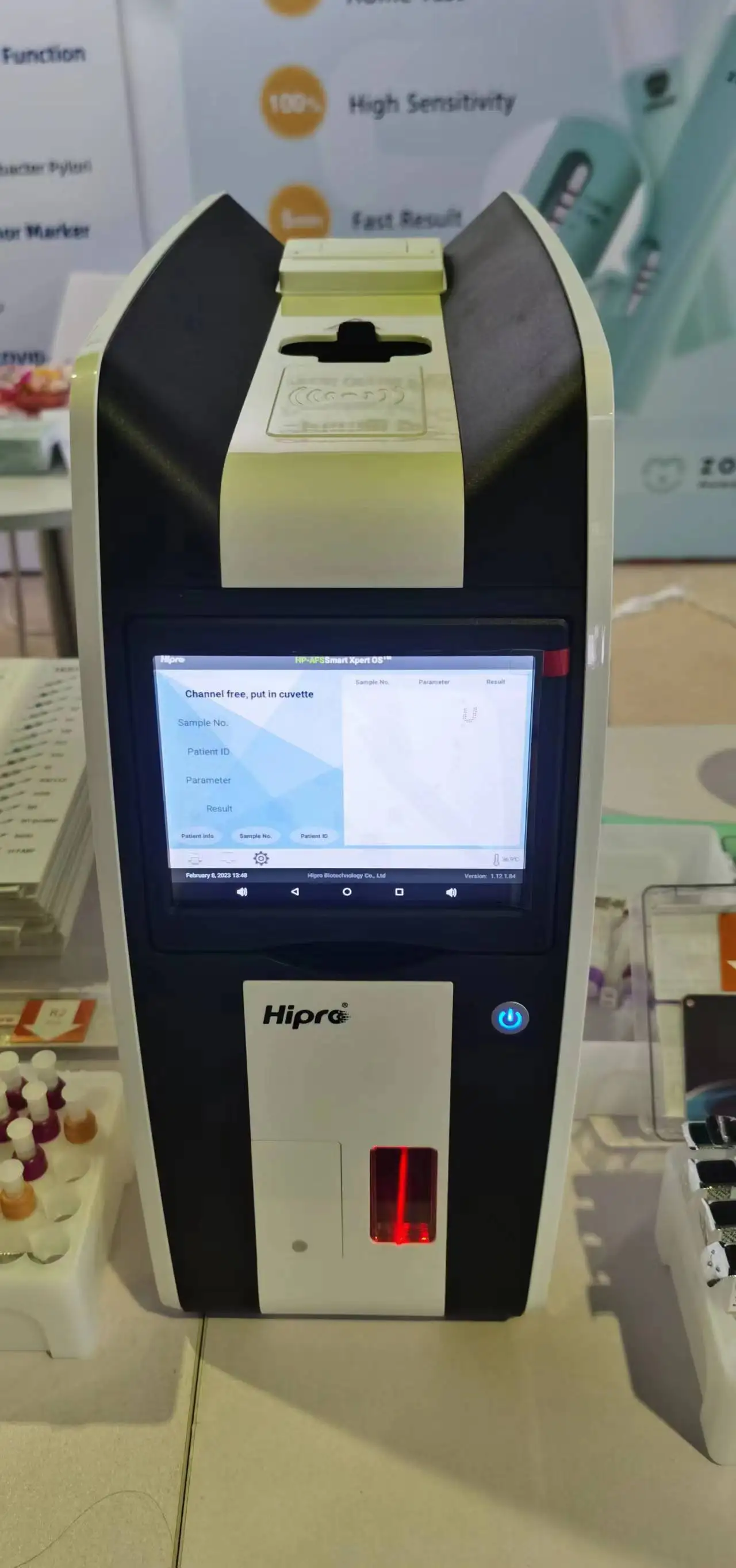 Popular Factory manufacturing supply lab equipment desktop analyser of touching screen short quantitative results cholesterol