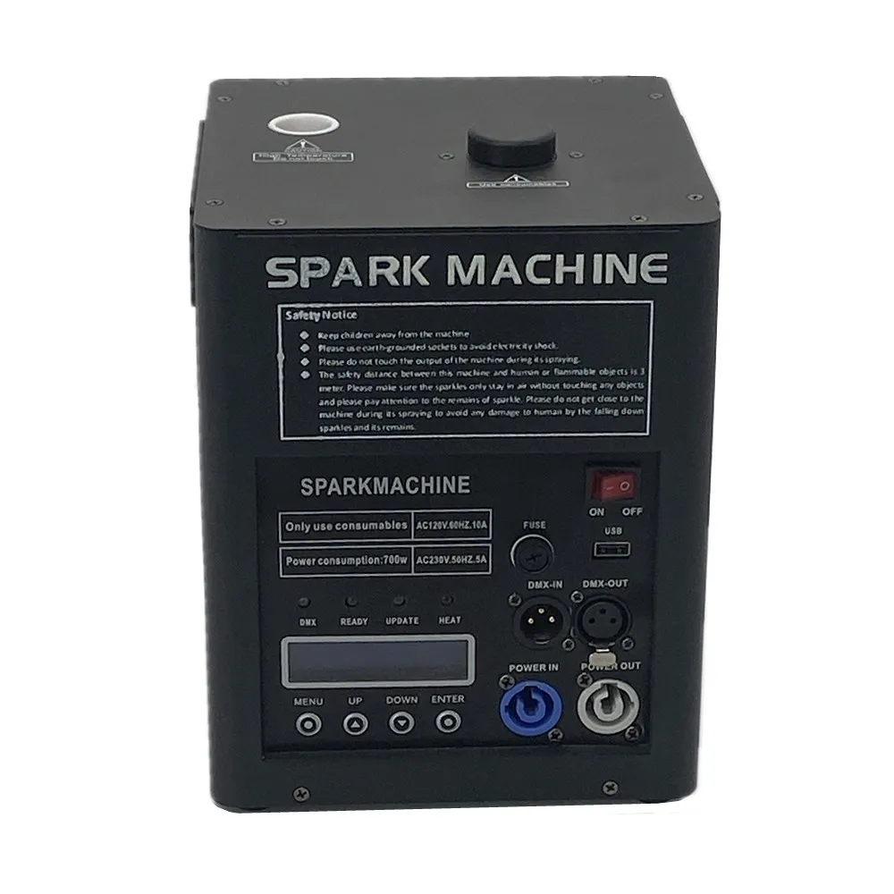 Remote 650w Fireworks Machine Dmx Control Pyro Spark Fountain