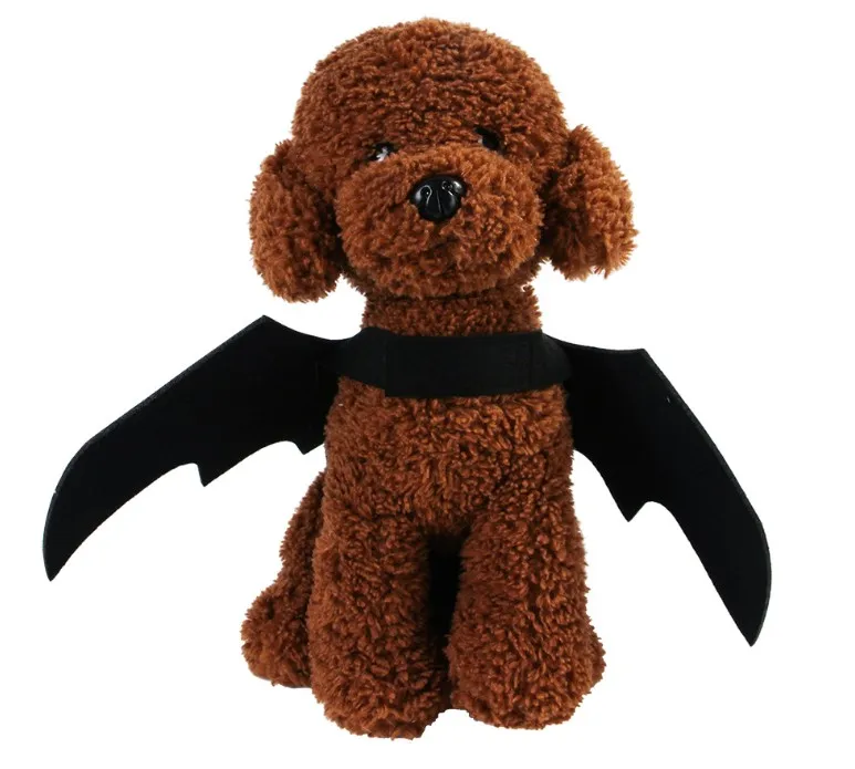 Hot new pet clothes fashion black bat wings cat dog cosplay costumes