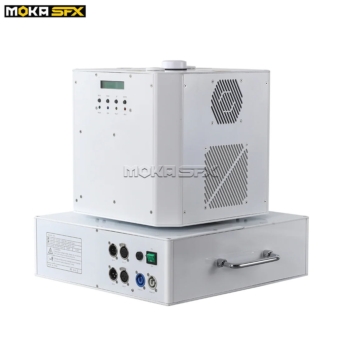MOKA Factory Dual Head Rotation Sparklers Best Selling Bidirection Rotatable Cold Flamer 1300w Spinning Spark Effect Machine