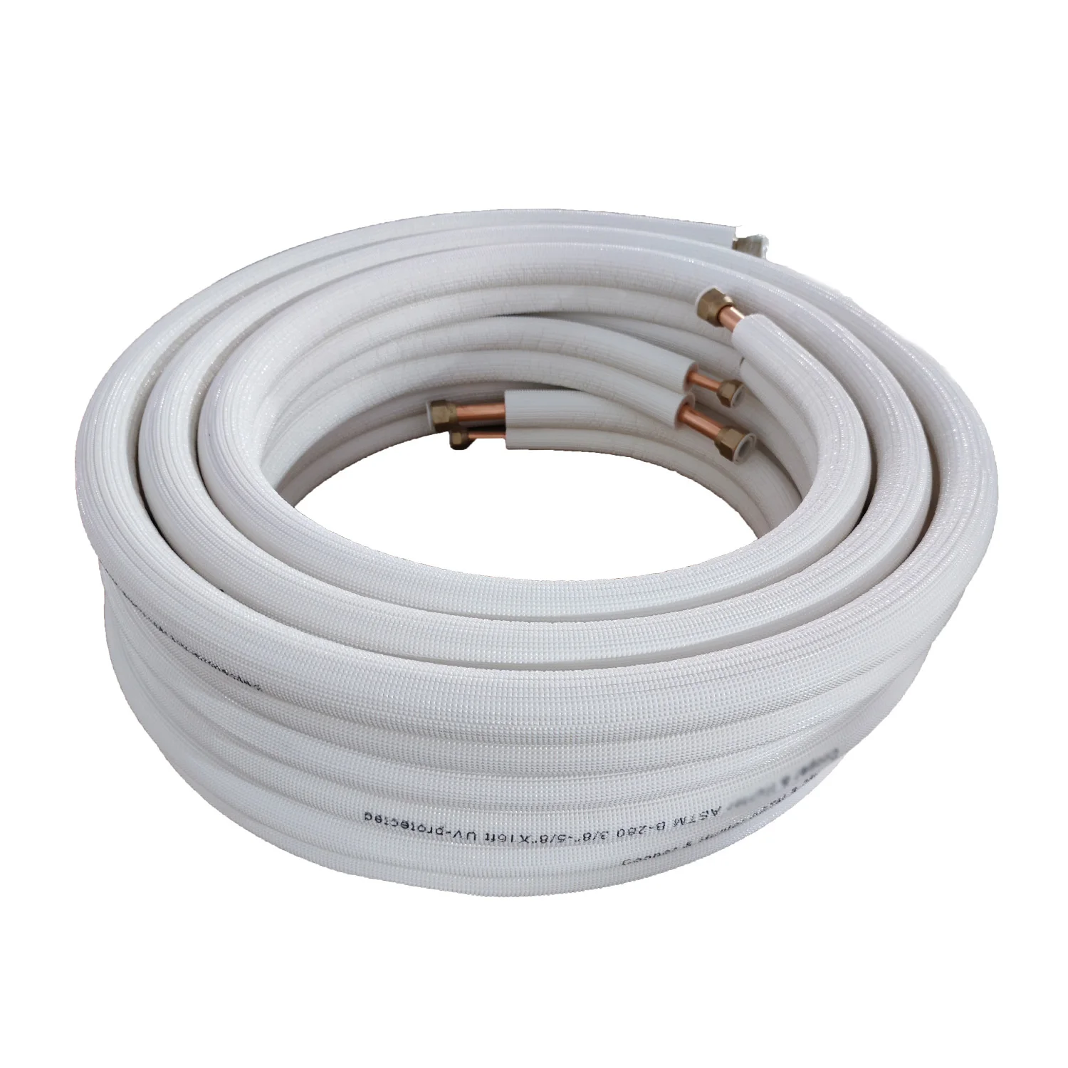 Insulated PE Copper Pipe Stopper Electric Air Conditioner Split Line Set for Home Refrigeration Applications