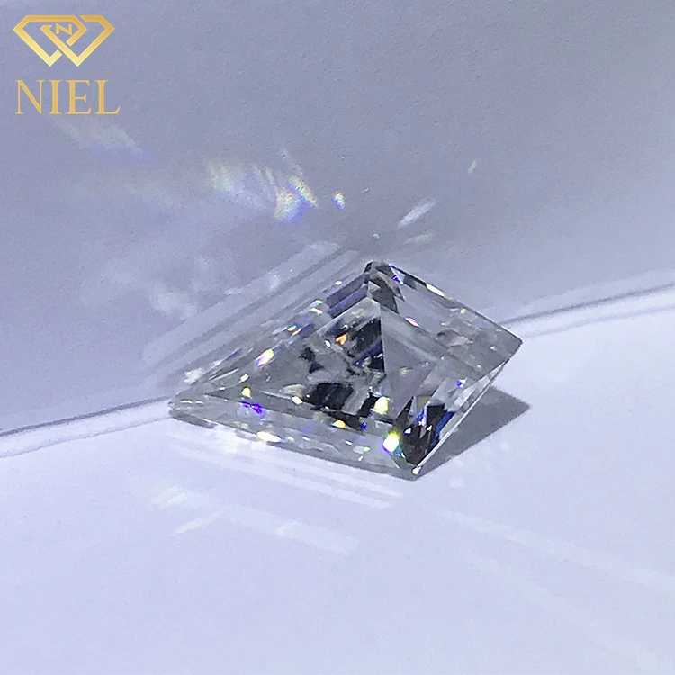 Customized kite cut synthetic diamond def manufacturer moissanite stone price
