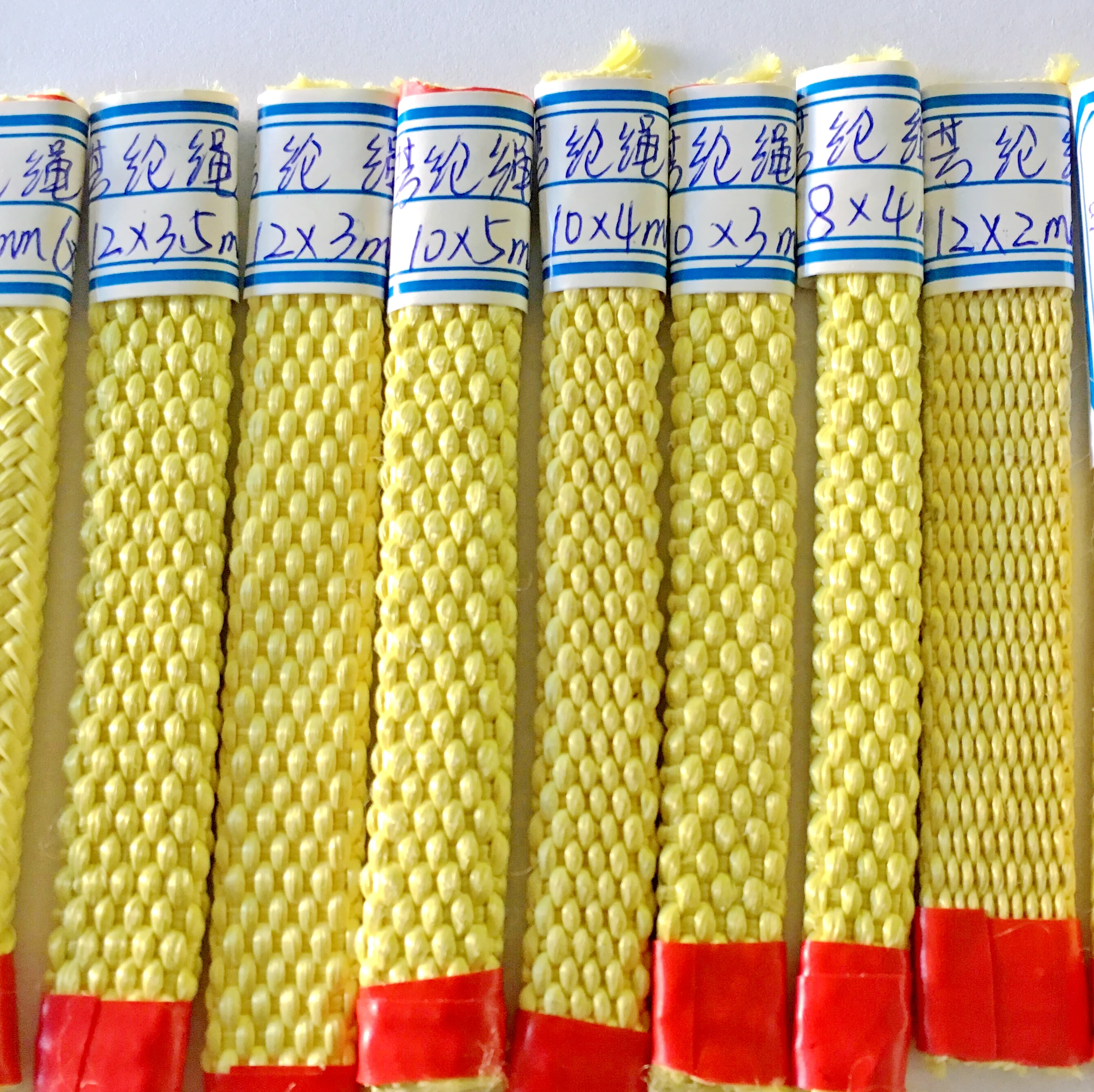 Heat Resistant Para Flat Aramid Roller Rope  for Glass Tempering Furnace