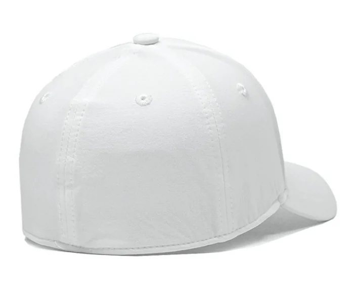 Wholesale Custom Pure White Cotton Elastic Fitted Closed Back Plain Baseball Hats Caps