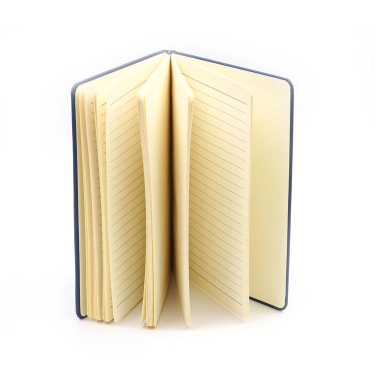 Custom cheap hardback journal  A5 notebook for custom logo branding PU leather cover pocket diary