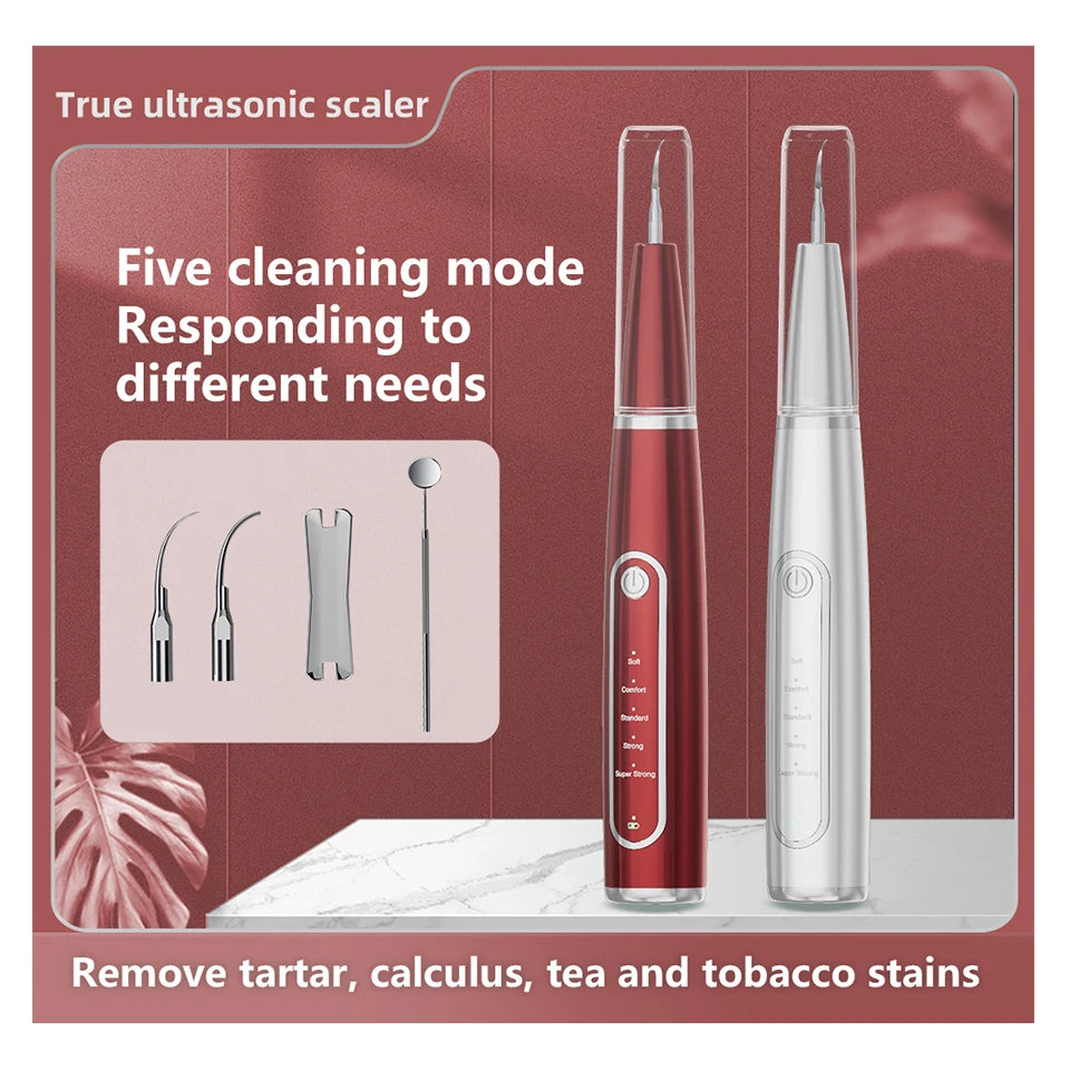 Home Use Dental Portable Ultrasonic electric tools sonic tooth dental scaler for dental calculus plaque remover tartar removers