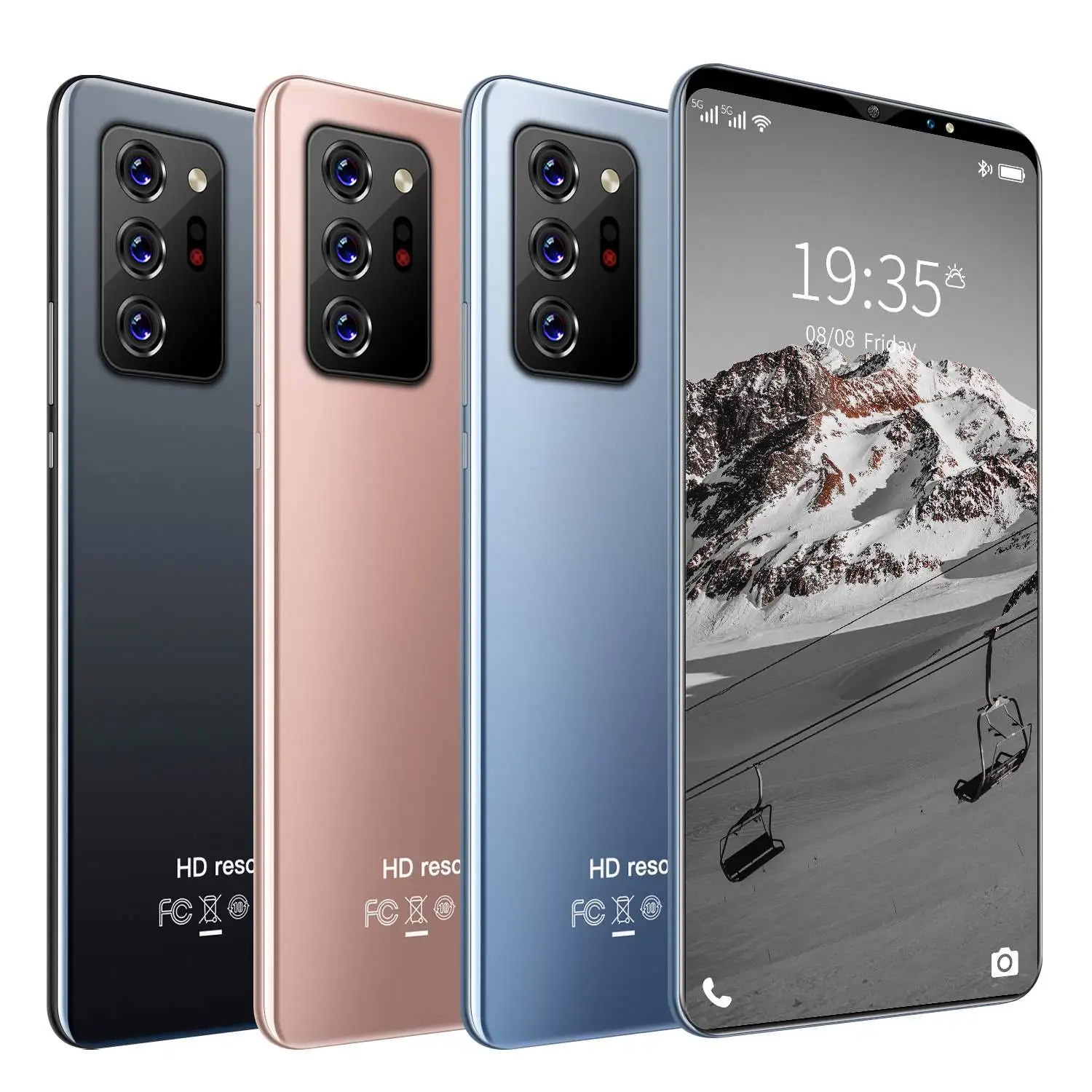 Разблокированные мобильные смартфоны Note 30 Android 10 5G две SIM-карты разблокированные сотовые телефоны HD дисплей 5 дюйма тройная камера 16 ГБ +