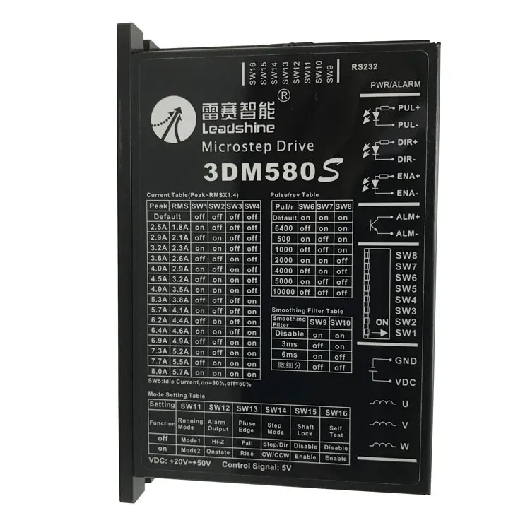 RS Leadshine DM25 3 фазы шаговый мотор драйвер 3DM580 3DM683 Leisai
