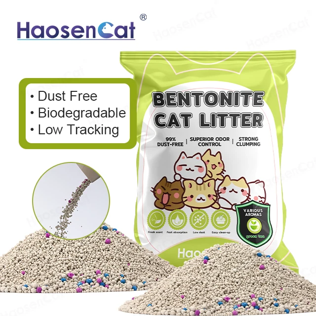 Best Selling Wholesale Discounts Dust Free Strong Odor Lock Safe for Pets Bentonite Cat Litter