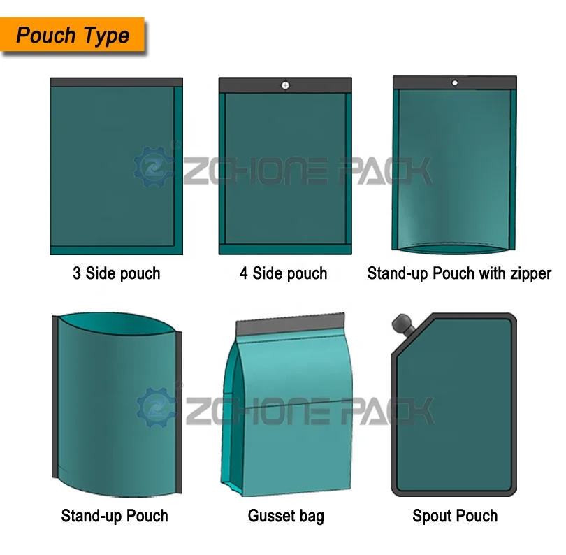 Multi-function automatic nuts/potato chips/cereal/granule/popcorn doypack pouch rotary snack packaging packing machine of  price