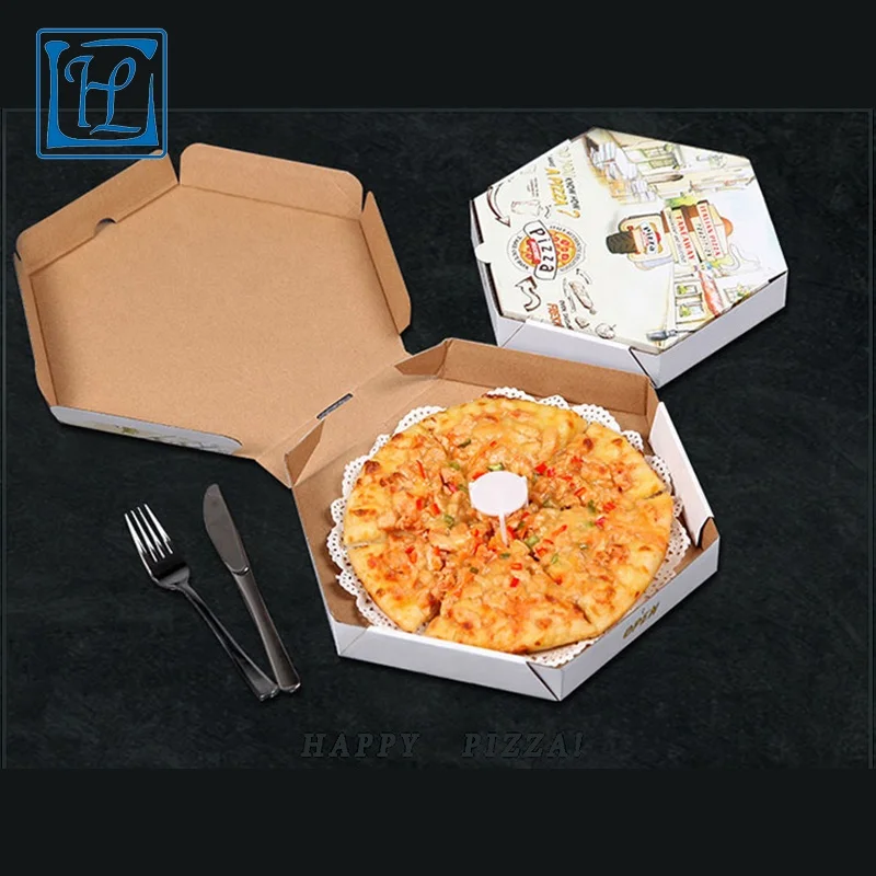 
Top Quality Customized Paper Corrugated Pizza Packing Box 
