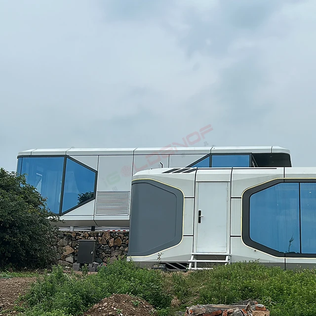 Mobile house Party Tent Outdoor Bar prefab Office container house Moving Head Space Capsule House