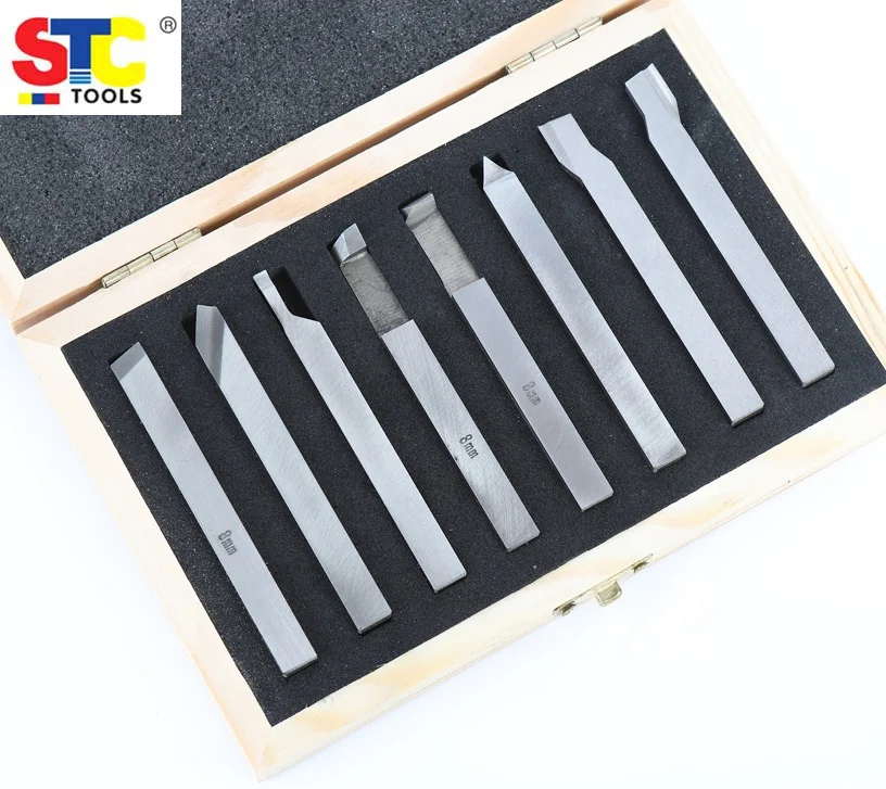 8pc lathe Blank Solid HSS Turning Tool Bit Set