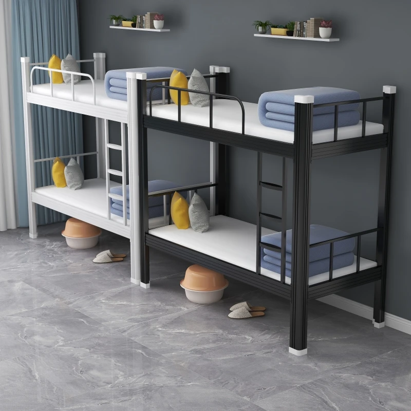 Knock-Down Dormitory Furniture Bunk Beds For children Adult And Children Metal Double Decker Beds With Stairs