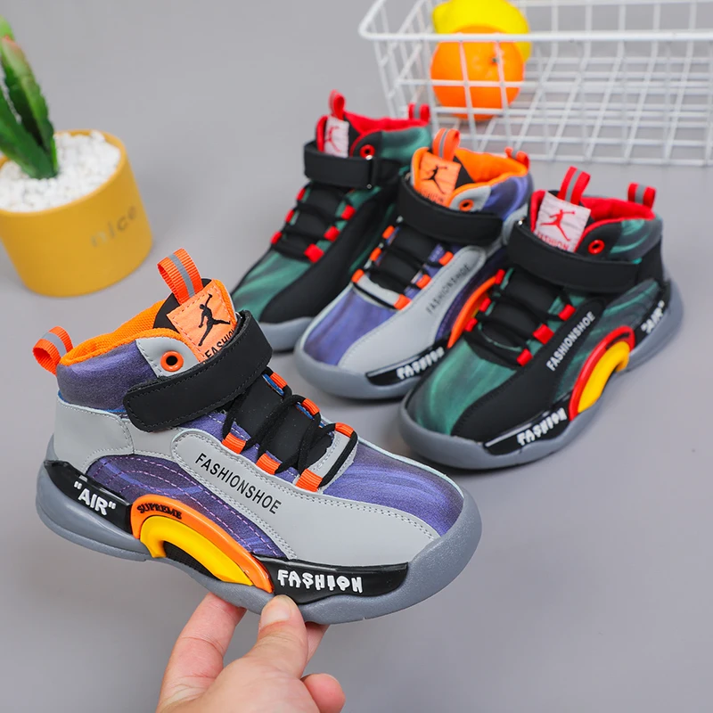 Australian hot sale  autumn custom basketball shoes kids boys athletic sneakers