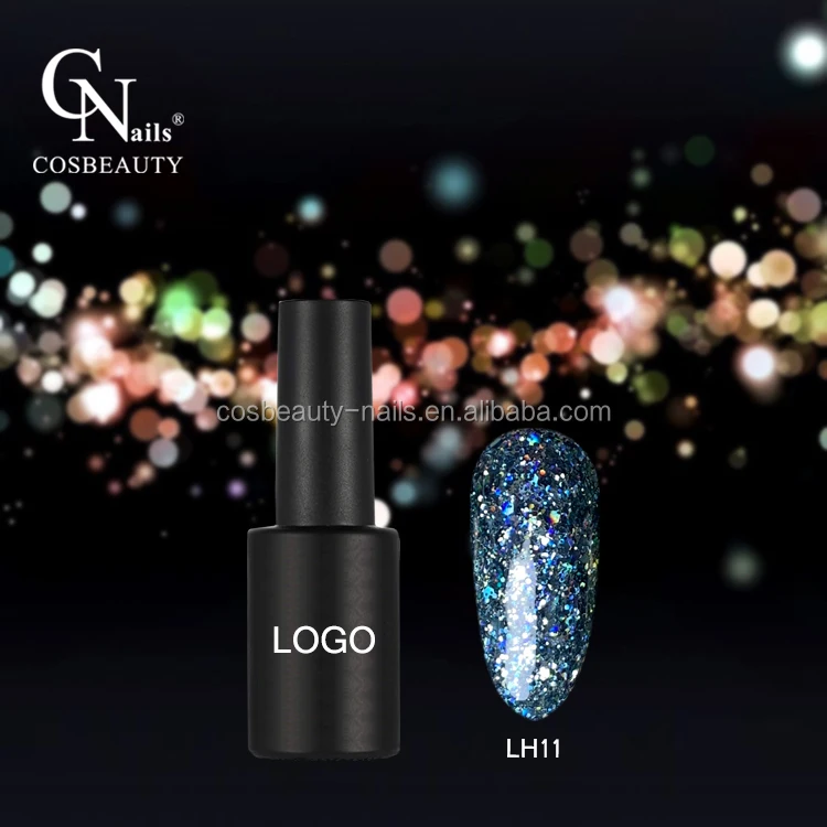 Cos Beauty New style glitter gel polish Pretty Color gel platinum Long-Lasting Glitter Gel with OEM/ODM Available