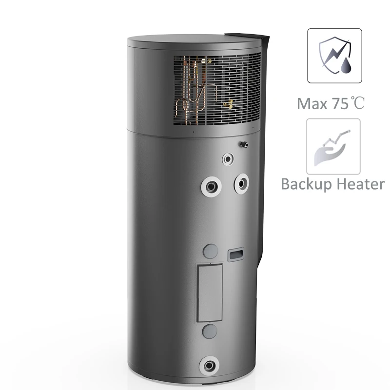 Sunrain New Design 200L R290 Electrical Hybrid All in One Heat Pump Water Heaters Stc SAA