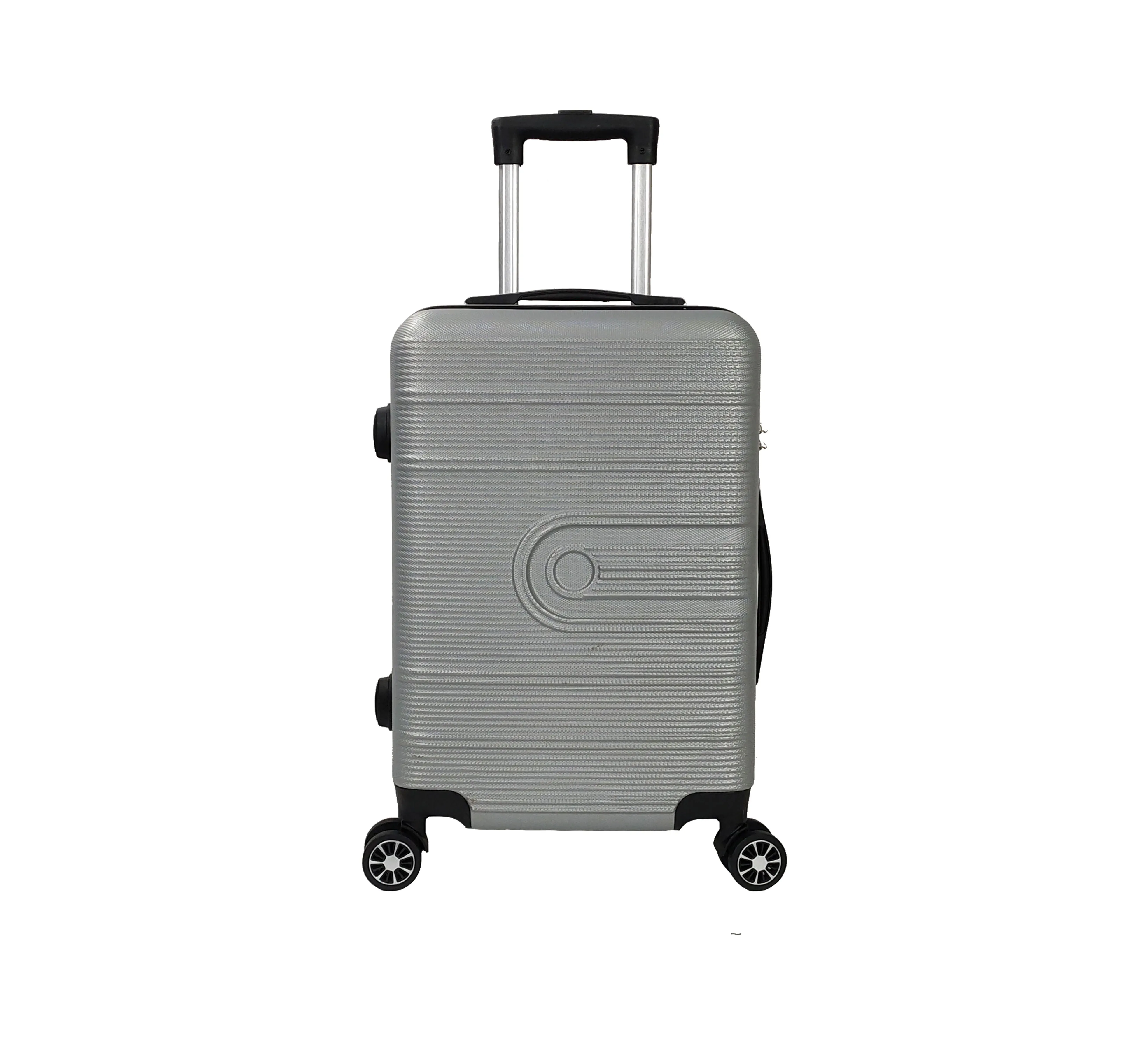 Cheapest 10 Set MOQ Promotion Factory Traveling Pc Suit Case Abs Luggage Bag Suitcase with Built-In Retractable Trolley