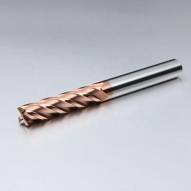 HRC60 Tungsten Carbide End Mill CNC Cutting Tools Flat Endmill Lathe Tool