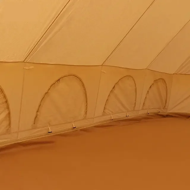 Luxury outdoor waterproof four season safari 6 meter glamping oxford bell tent emperor tent