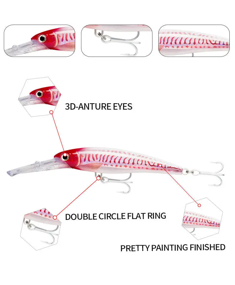 15 Color 140mm 47.6g Hard Bait fishing sinking minnow spanish mackerel fishing minnow lure