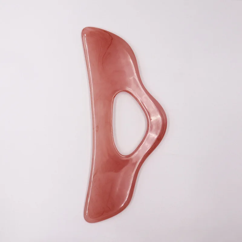 Gua Sha Massage Tool With Handle Resin Guasha Scraping Tool For Back Neck Face Leg Massage Lymphatic Drainage Cellulite Remove