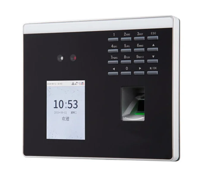 2 8 дюймовый экран USB распознавание лица биометрический отпечаток пальца времени посещаемость со сканером рекордер и часами xface100