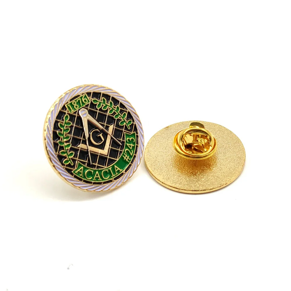 Масонская булавка из акации по индивидуальному заказу каменная масонская Буква G квадратный компас 1876 для лацкана