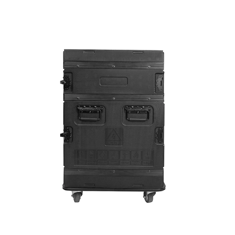 Yinyun Amplifier Effect Rack Flight Case Plastic ABS 8U Audio Rack Case with pulleys