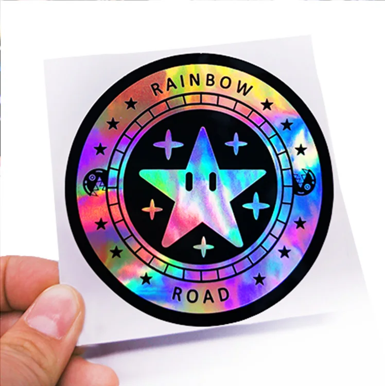 New Designs 3D Anime Stickers 3D Holographic Sticker Labels Custom Printing Logo Laser Sticker