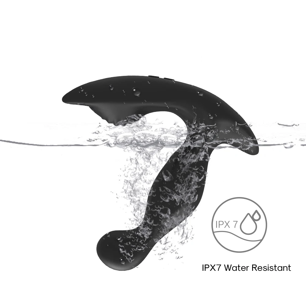 
3*9 Best selling silicone anal sex toy waterproof rotating and vibrating vibrator home prostate massager 