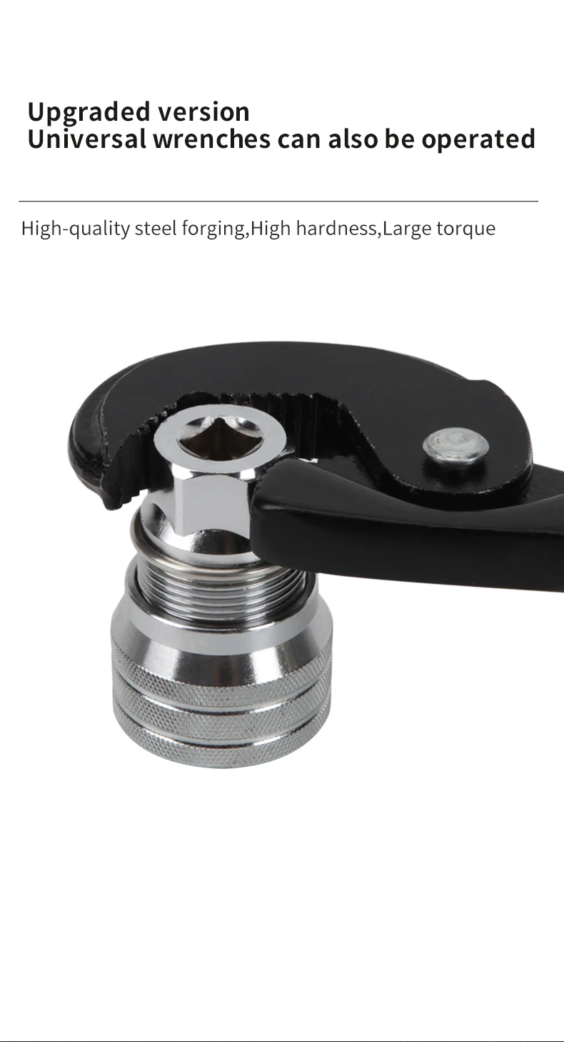 KAFUWELL WT4081 10mm-19mm Universal Sockets Tools in Wrench Adaptive All-fitting Multi Drill Attachment Socket