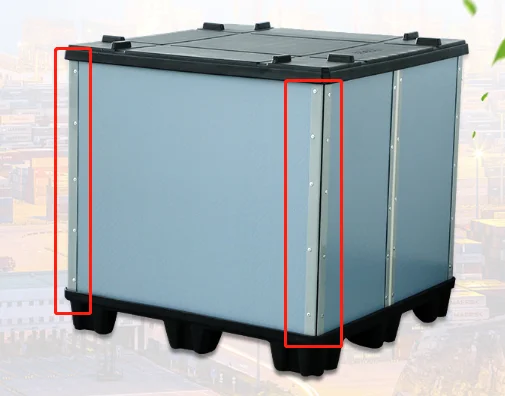 HUADING Foldable Plastic PP Sheet Pallet Box