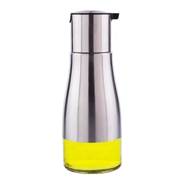 
Glass oil vinegar bottle spice organizer dispenser jar container 
