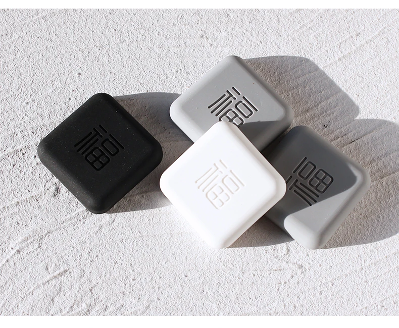 Creative New Square Fu Character Anti-collision Pad Durable Self- Adhesive Door Handle Bumper Rubber Guard Stopper Wall Bumpers