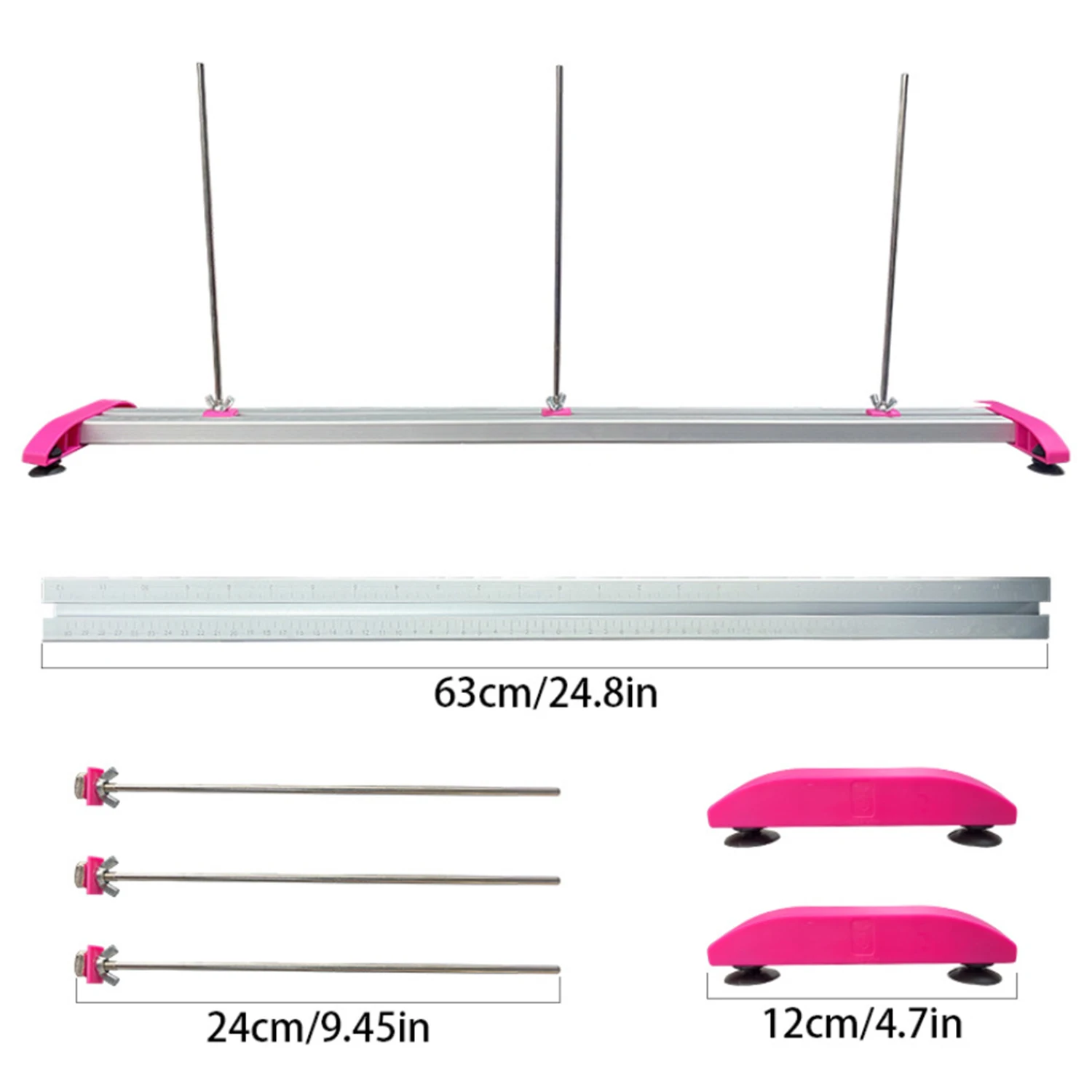 Balloon Measuring Tool Aluminum Alloy Double Ball Detachable Accessories Accurate Measurement of Ruler