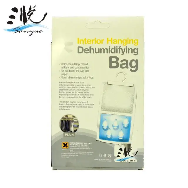 Best Selling Disposable Wardrobe Day Dehumidifier Hanging Moisture Absorber Bag