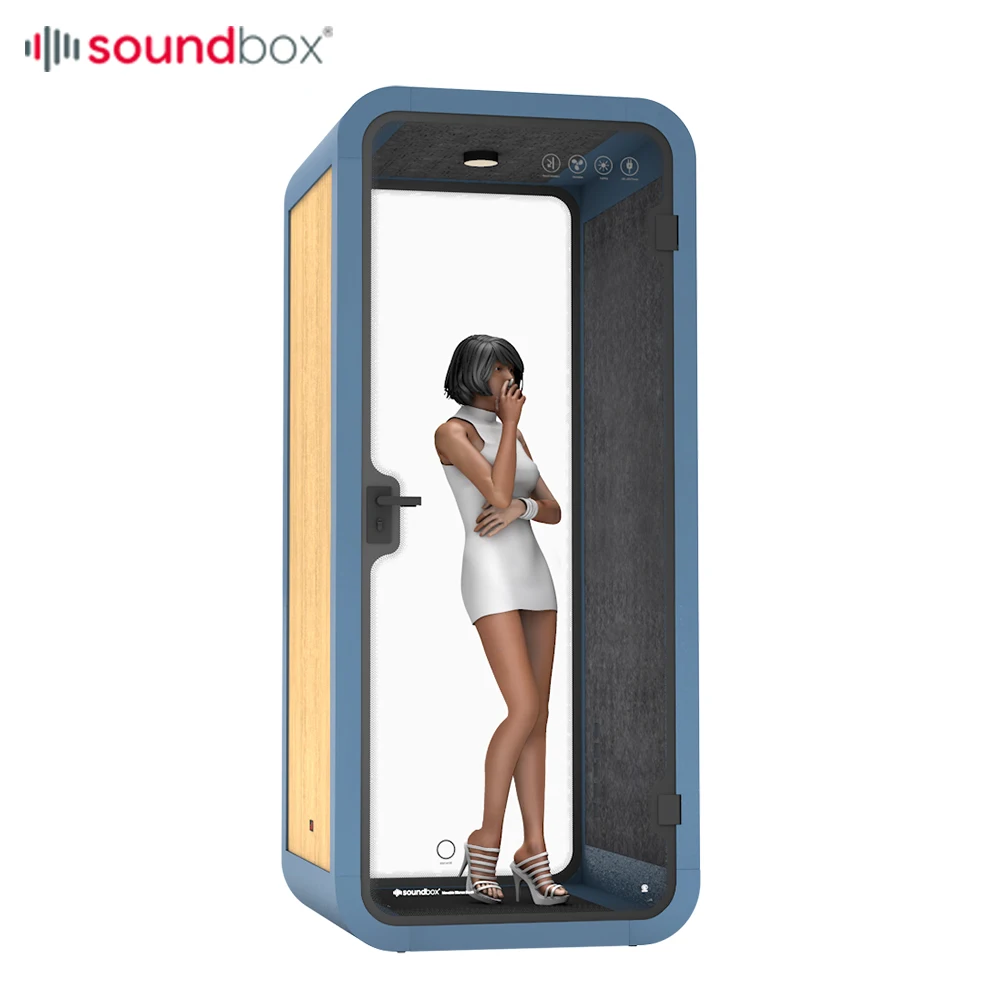 Movable personal soundproof cabin office private phone pod sound proof booth