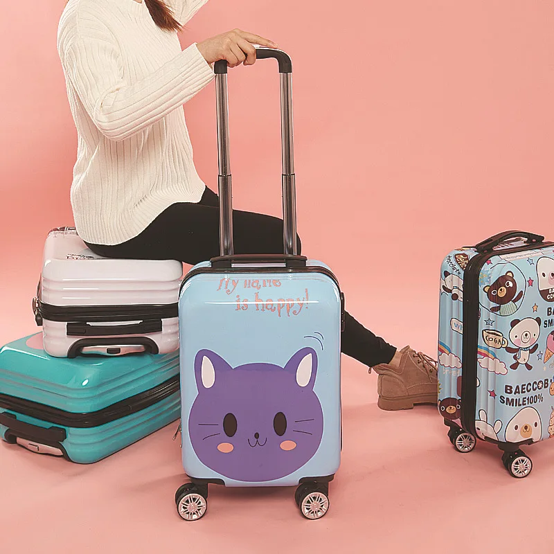 Customize Pattern Fashionable Cartoon Suitcase Bag Kids Luggage & Travel Bags Children Travel Trolley Luggage Bag