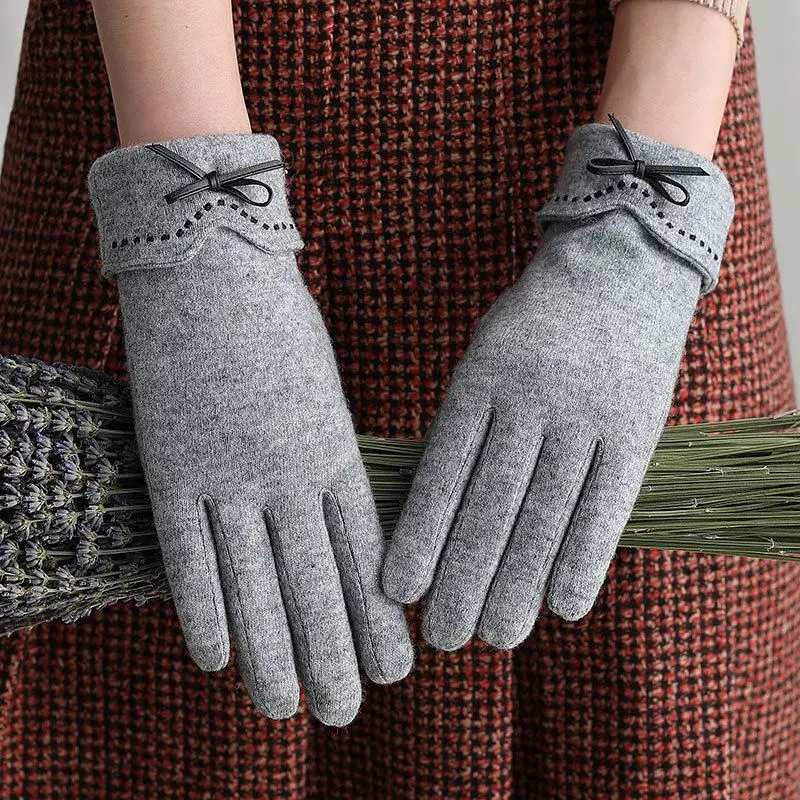 2020 New Fashion Ladies Fleece Wool Winter warm Gloves for