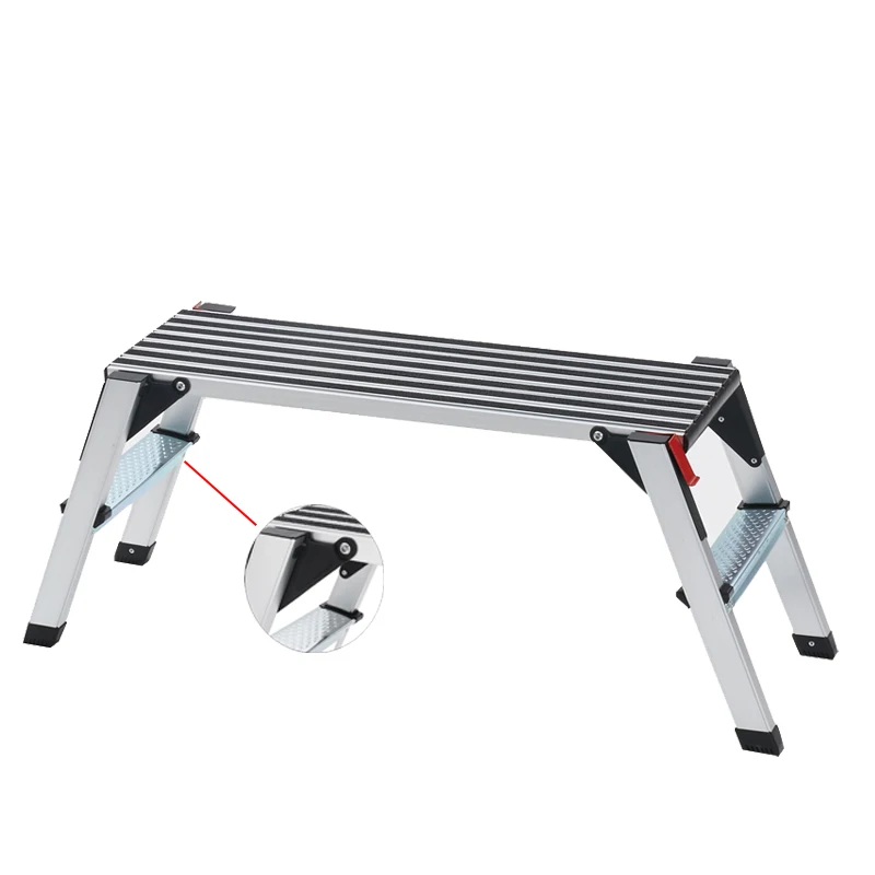 Factory price aluminum work platform ladder folding industrial outdoor warehouse stair