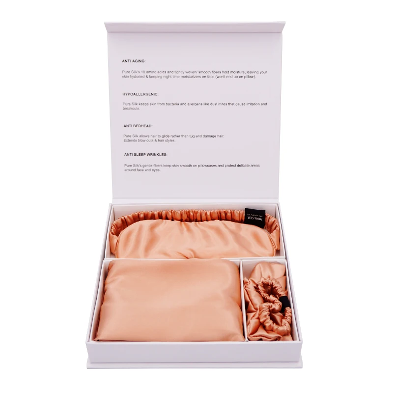 Нетоксичная черная наволочка, 19/22/25/30 мм, с вышивкой на заказ, 100% шелковая маска для глаз и шелковая наволочка, подарочный набор