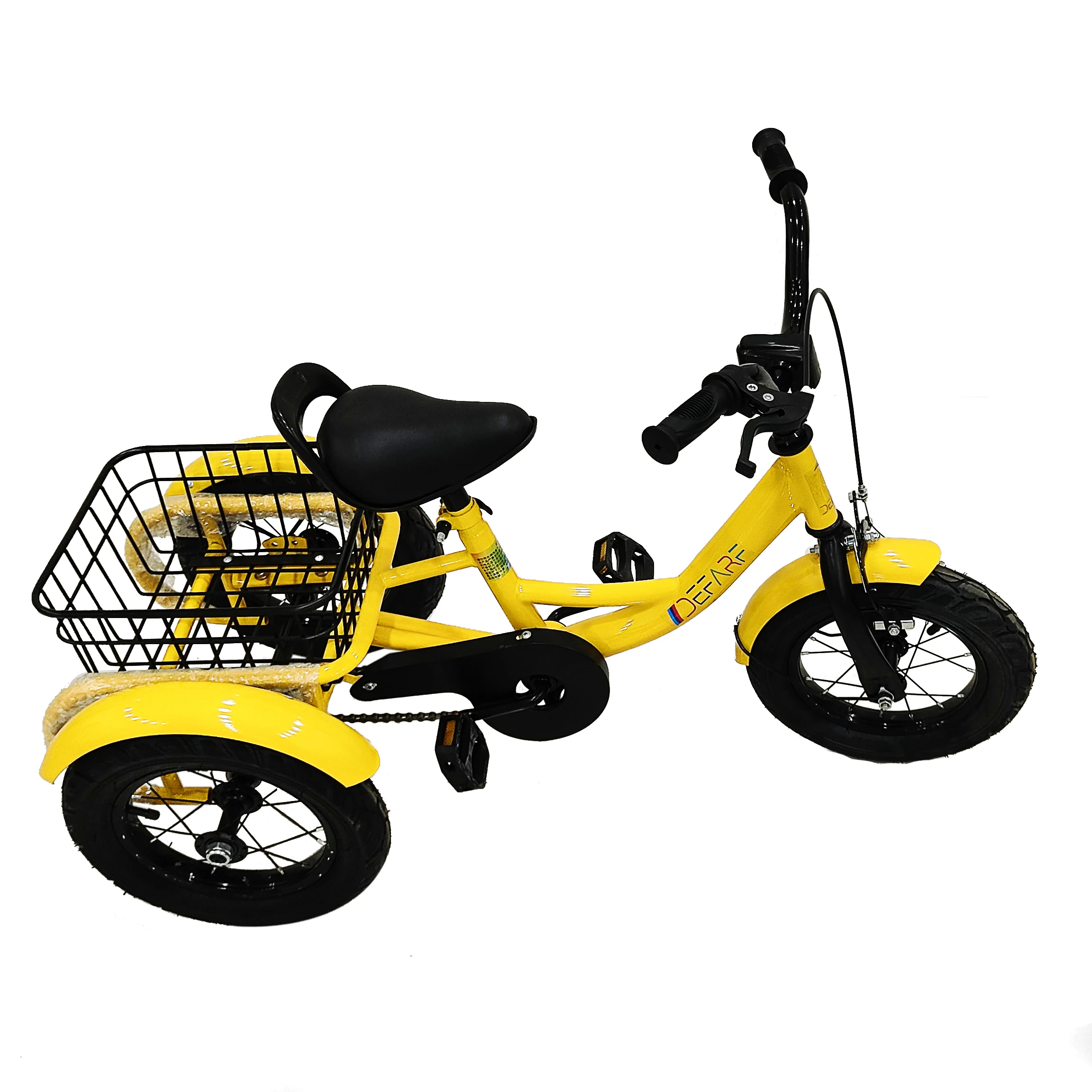 HOSH ebike оптовая продажа разноцветный стальной каркас грузовой велосипед для детей 2 3 4 5 лет желтый черный