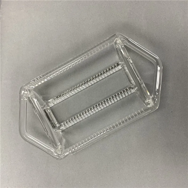 Прозрачная теплостойкость Подгонянная кварцевая стеклянная лодка для солнечной энергии